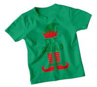 Boys and Girls Elf Squad Christmas T-Shirt Tee for Kids #MC 12-13 Years Kelly Green