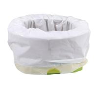 Boys and Girls Folding Portable Potty Toilet with 10 Replacement Bags | Plastic Build, White Finish, Easy Cleanup, for Public Restrooms, Camping, Caregivers and Boys and Girls