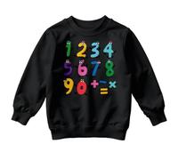 Boys and Girls Funny Number Jumpers Sweatshirt for Kids Number Day Ideas #ND 14-15 Years Black