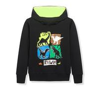 Boys and Girls Hoodies Child Sweatshirt Graphic Outfits Long Sleeve Top Casual Hoody Sportswear PE School Warm Coats for Kids Age 5-13 Years Black