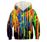 Boys and Girls Hoodies Hooded Top Sweatshirt Warm Pullover with Pocket Pe School Sweat Hoodie Outdoor Activewear for Spring Fall Walking Yellow