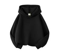 Boys and Girls Hoodies Unisex Top Jacket Graphic Outfits New Casual Fashion Hoody Sportswear School Pullover Black