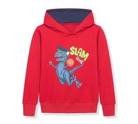 Boys and Girls Hoodies Unisex Top Jacket Print Hooded Sweatshirt with Pocket Regular Fit Activewear Trending for Kids Age 5-13 Years Red