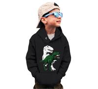 Boys and Girls Hoodies Warm Soft Pullover Sweatshirt Kids Cotton Long Sleeve Costume Breathable, Lightweight Jumper School Top Gaming Gifts Black