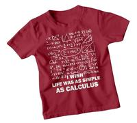 Boys and Girls Math-Themed Design Number Day Maths Day Ideas T-Shirt Tee for Teens #ND 14-15 Years Brick Red