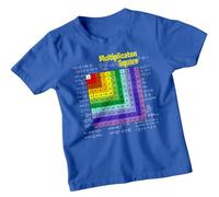 Boys and Girls Multiplication Table Number Day Ideas T-Shirt #ND 12-13 Years Royal Blue