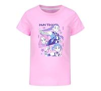Boys' and Girls' T-Shirts, Cotton Children's Anime Character Design, Short-Sleeve Patterned T-Shirts (UK, Age, 4 Years, 5 Years, Regular, Pink)