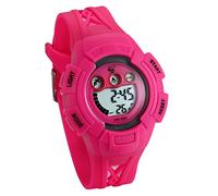 Boys and Girls Waterproof Watches Date Alarm Backlight Kids Wrist Watch with Black Braid Hollow Band