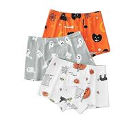 Boys' and Toddler Halloween Boxer Briefs Baby Cotton Underwear Cartoon Cute Truck Panties Shorts 3 Pack 2t Underwear Boys (G, 2-3 Years)