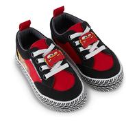 Boys and Toddlers Lightning McQueen Mater, Doc Hudson and Sally Lace Up Low-Top Sneakers, black red, 8 UK Child