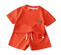 Boys and Toddlers' Outfit Sets Breathable Shorts+T-Shirts Summer Kids 2 Piece Dinosaur Monster Print Top Camouflage Loungewear Stylish Letter Pattern Set Gifts for Girls