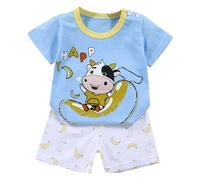 Boys and Toddlers' Outfit Sets Kids Colour Blocked Dinosaur Monster Print top Short Sleeve Graphic tee Camouflage Loungewear Stylish Letter Pattern Set Festival Clothes