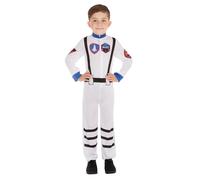 Boys Astronaut Costume Kids Space Man Child NASA Fancy Dress Outfit New
