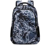 Boys Backpack Student Kids Bookbags Durable School Bags Big Heavy Duty Travel Waterproof (02-Black)