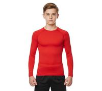 Boys Base Layer Thermal Kids PE Fitness Long Sleeve School MMA Boxing Gym T-Shirt Winter Outdoor Football Running Hiking Cycling Sports Compression Top (UK, Age, 5 Years, Regular, Red)