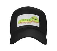 Boys Baseball Cap,Neon Swallowtail Caterpillar Baseball Cap Golf Wear Hat Man for The Sun Custom Cap for Men Women's