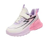Boys Basketball Shoes Kids Walking Running Trainers Anti-Slip Wide Sports Shoes Lightweight Lace-up Waterproof High Top Sneakers Outdoor Athletic Footwear (Purple, 10 Little Child)