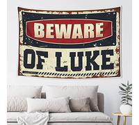 Boys Bedroom Accessories Beware of Luke Tapestry Room Door Decor Cool Things for Your Room(75X100CM)