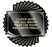 Boys Bedroom Accessories Stickers - Fall Items Case I Love How We All Know that I'm Your Favorite Child(8X12CM)