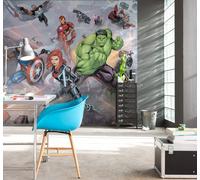 Boy bedroom wallpaper mural 9.84x9.18 ft Wall Mural Avengers Superheroes Hulk