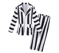 Boys Beetlejuice Costume Black Morph Suits for Kids Boys Fancy Dress for Halloween