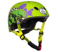 Boys' bicycle helmet SAFE and LIGHTWEIGHT, ADJUSTABLE 52-56 cm, SPORTY Children's helmet, ventilated, HEAD PROTECTION (Avengers Hulk)