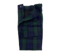 Boys Black Watch Regular Tartan Trousers Elasticated Waistband (2 Years)