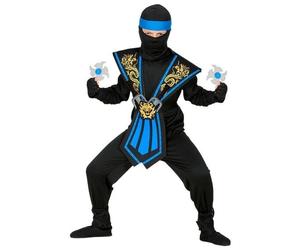 Boys Blue Kombat Ninja Costume with Accessories