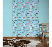 BOYS BLUE TRANSPORT CARS BUS ROAD MAP TEXTURED WALLPAPER A.S.CREATION 93632-1