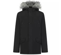 Boys Brave Soul WONDERWALL Parka Jacket - Black/Grey - 7-8 Years
