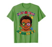 Boys British Born Jamaican Roots UK Afro Jamaica Britain Kid T-Shirt