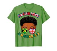Boys British Born Jamaican Roots UK Afro Jamaica Britain Kid T-Shirt