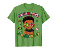 Boys British Born Jamaican Roots UK Afro Jamaica Britain Kid T-Shirt