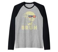 Boys Bruh 4th of July Funny George Washington Bruh Kids Boys Raglan Baseball Tee