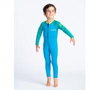 C-Skins 2025 Junior C-KID 3/2mm Front Zip Wetsuit - Cyan/Green/Aurora Yellow