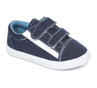 Boys Canvas Slip-On Shoes - Casual Boat Deck Plimsolls, Espadrilles, and Pumps- Unisex Kids Canvas School & Gym Trainers- (Flyer Navy 7)