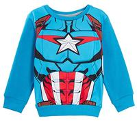 Boys Captain America Sweatshirt 10 Years Blue