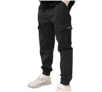 Boy's Cargo Pants UK Clearance Children Spring Autumn Work Trousers Elasticated Waist Combat Pants Straight Leg Tactical Trousers Multi Pockets Sweatpants Cotton Casual Stretch Jogger Slim Fit Bottoms