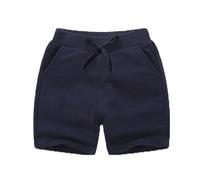 Boys Cargo Shorts Jeans School Elastic Waistband, and Drawstring Trousers with Waist Quick Dry for Gym Cycling Teenage Navy