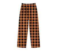Boys Cargo Trousers Plain Jogging Bottoms Fleece Casual School Trouser Half Elastic Standard Kids Waterproof for Fall Winter Orange