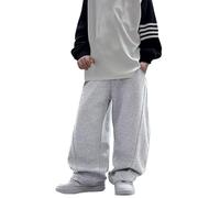 Boys Cargo Trousers Plain Jogging Bottoms Waterproof School Easy Dressing Pull Up Trouser Active Convertible Shrink Fade Resistant Grey