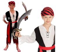 Boys Caribbean Pirate Fancy Dress Costume Ages 4-6 (S)