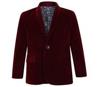 Boys Childrens Velvet One Button Black Burgundy Royal Blazer Jacket 1-15 Years