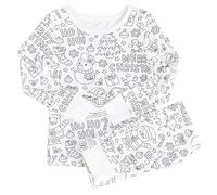 Boys Christmas Pyjamas Glow in The Dark Skeleton Bones Costumes for Girls Cotton Nightwear Toddler Clothes Family Sleepwear Unisex Kids 2 Piece Outfit Rainbow Coloring Pjs Sets 12-13 2-3 5-6 6-7 Years