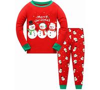 Boys Christmas Pyjamas Snowman Girls Long Sleeve Xmas Pjs Kids Outfit Christmas Jammies Clothing Toddler Snowman Pj Set 4-5 Years