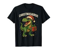 Boys Christmasaurus Christmas Dinosaur Dino Family Matching T-Shirt