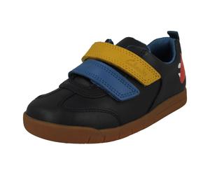 Boys Clarks Dinosaur Detailed Hook And Loop Fastening Shoes Den Play
