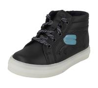 Boys Clarks Flare Fox T Bug Detailed Light Up Ankle Boots