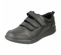 Clarks Boy's Premium Leather Scape School Shoes | Protective Toe & Heel | Lightweight Rubber Sole | Padded Collar | Wide Fit Available