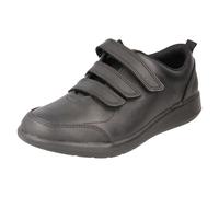 Clarks Boys Formal/School Shoes Scape Sky - Black Leather - UK Size 5H - EU Size 38 - US Size 5.5XW